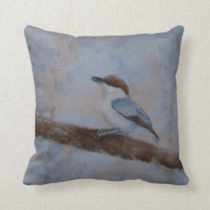 Dekorativ kudde med denHövdade nuthatchen