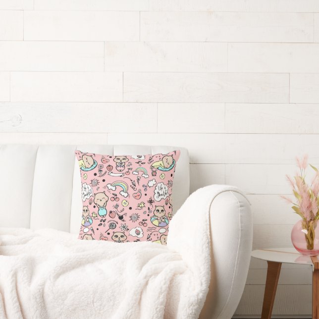 Dekorativ kudde med en modern minimalistisk design (Soffa)