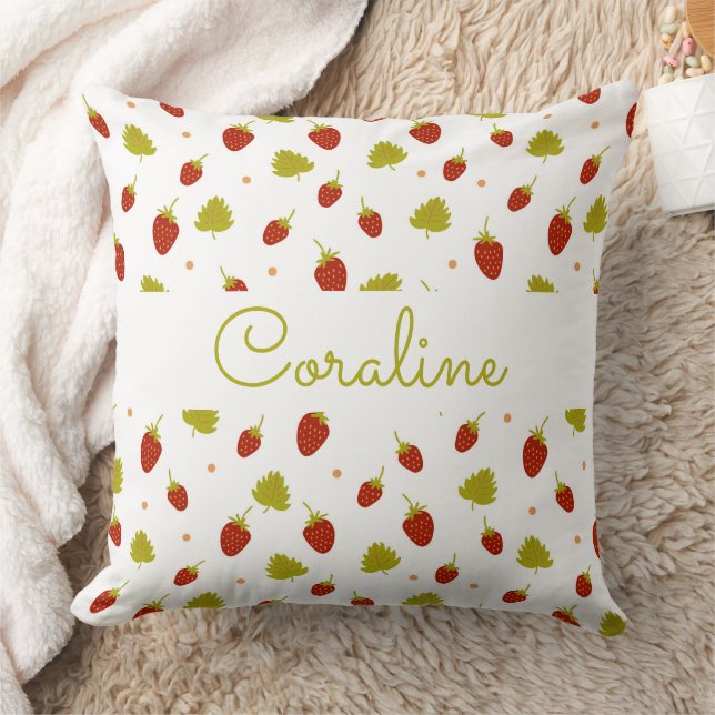 Dekorativ kudde med ett modernt mönster. (Filt)