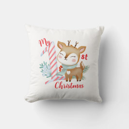 Dekorativ kudde med illustration av hjorten baby.
