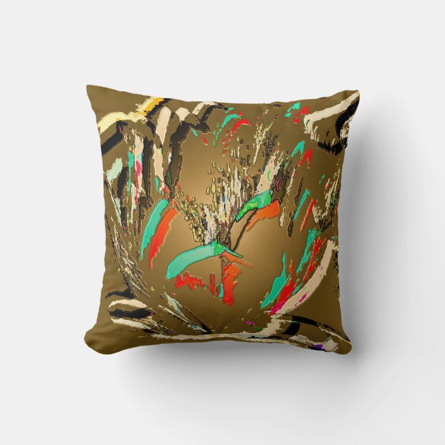 dekorativ kudde med Lotus blomdesign (Framsida)