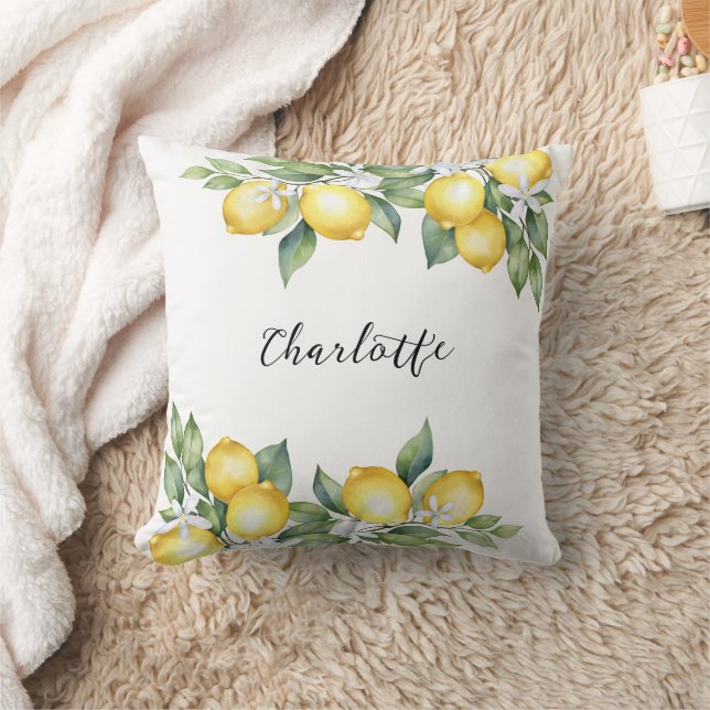 Dekorativ kudde med modern design. (Filt)