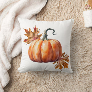 Dekorativ kudde med Pumpkin och Höst löv