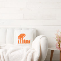 Dekorativ kudde med San Diego Illini-Logotypen