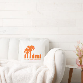 Dekorativ kudde med San Diego Illini-Logotypen