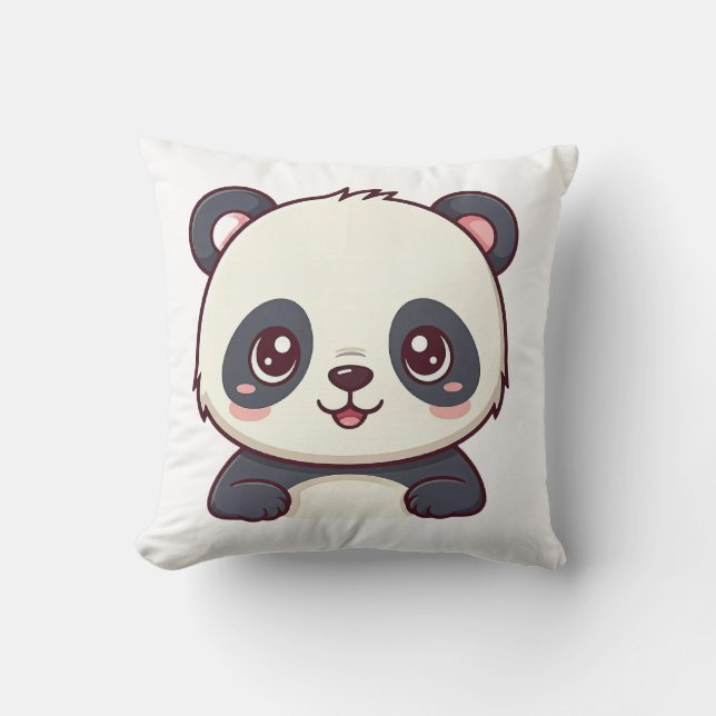 dekorativ kudde med söt baby panda (Framsida)