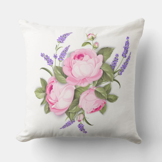 Dekorativ kudde Peony Pillow utomhus (Framsida)