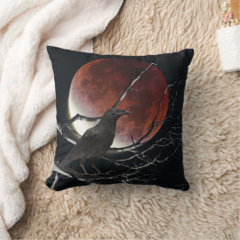 Dekorativ kudde, Raven in Red and Black Kudde