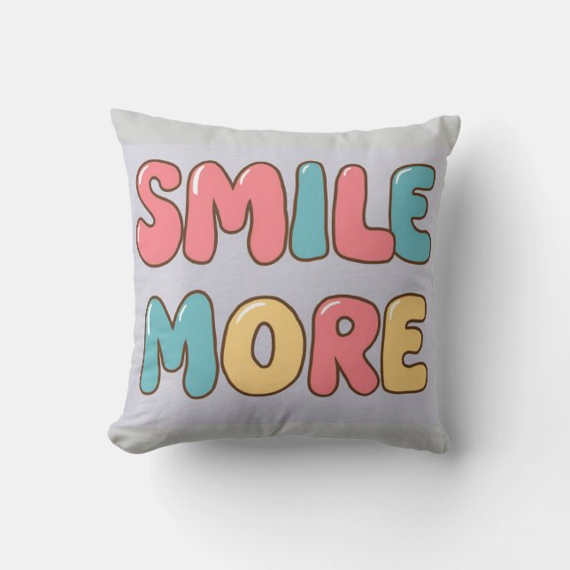 Dekorativ kudde Smile mer gåva till honom (Framsida)