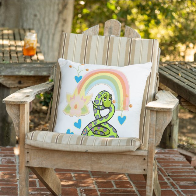 Dekorativ kudde Snake Rainbow (Stol)