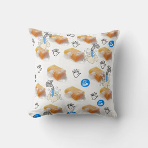 Dekorativ kudde Soap Hand Tvättar