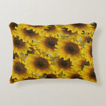 Dekorativ kudde Solros