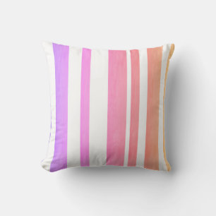 dekorativ kudde söt pastel rand med rosa