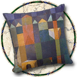 Dekorativ kudde - "Torn stad" - Paul Klee