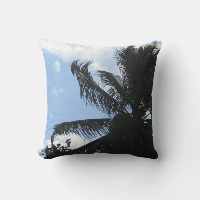 dekorativ kudde utanför dörren med handflatan träd (Framsida)