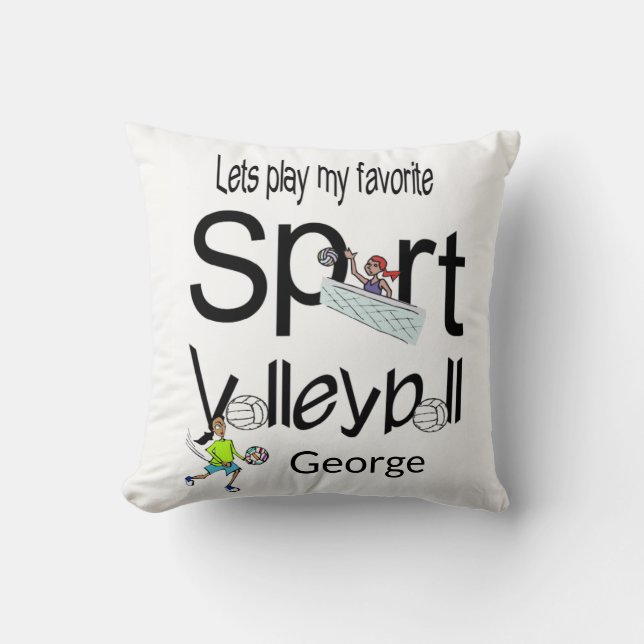 Dekorativ kudde Volleyball Sports (Framsida)
