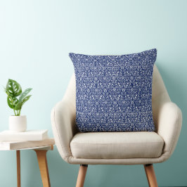Dekorativ kudde William Morris Art Vibrant Blue
