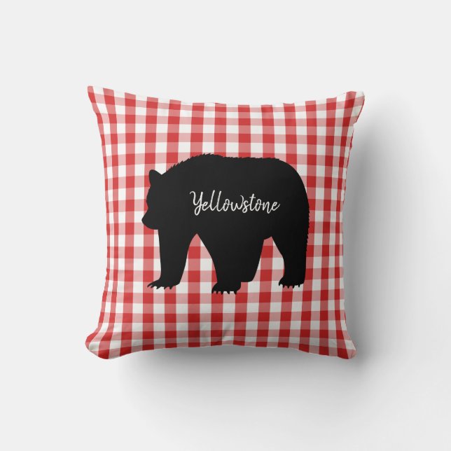 Dekorativ kudde-Yellowstone Bear Kudde (Framsida)