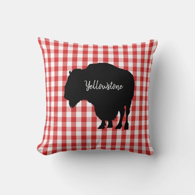 Dekorativ kudde-Yellowstone Buffalo Kudde (Framsida)