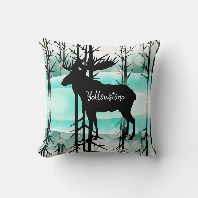 Dekorativ kudde-Yellowstone Moose Kudde (Framsida)