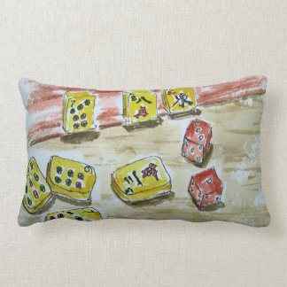 Dekorativ kuddeLumbar 13" för Mah Jongg (mahjong) Lumbarkudde