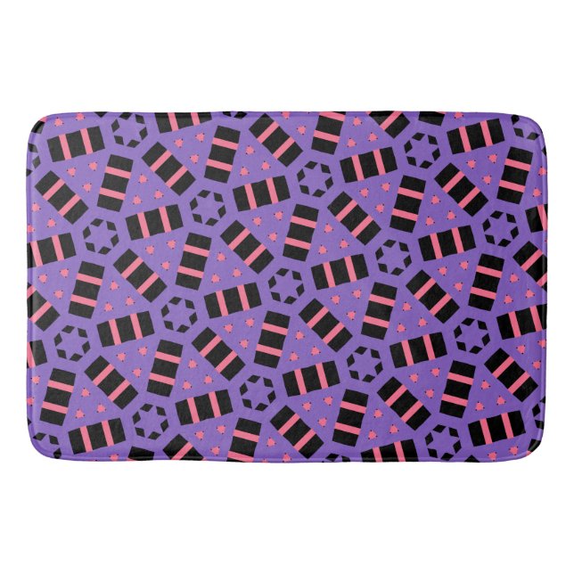 Dekorativ Lila Badrumsmatta (Framsidan)