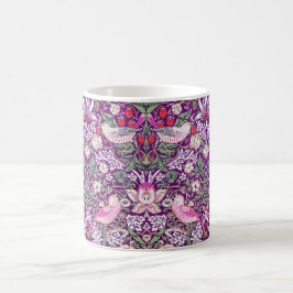 Dekorativ Lila William Morris Strawberry Thief  Kaffemugg