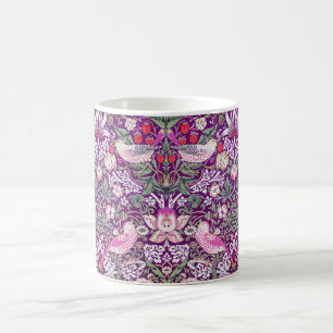Dekorativ Lila William Morris Strawberry Thief  Kaffemugg
