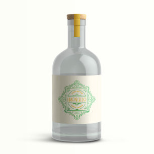 Dekorativ Logoram Limoncello Spritflaskor Etikett
