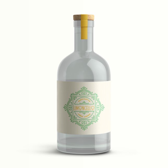 Dekorativ Logoram Limoncello Spritflaskor Etikett (Skapare uppladdad)