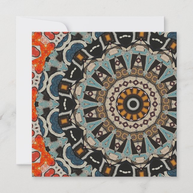  Dekorativ Mandala  Inbjudningar (Framsida)