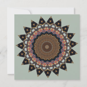 Dekorativ Mandala Inbjudningar