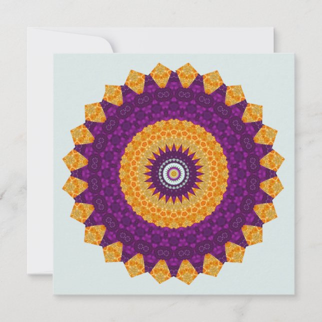Dekorativ Mandala Inbjudningar (Framsida)