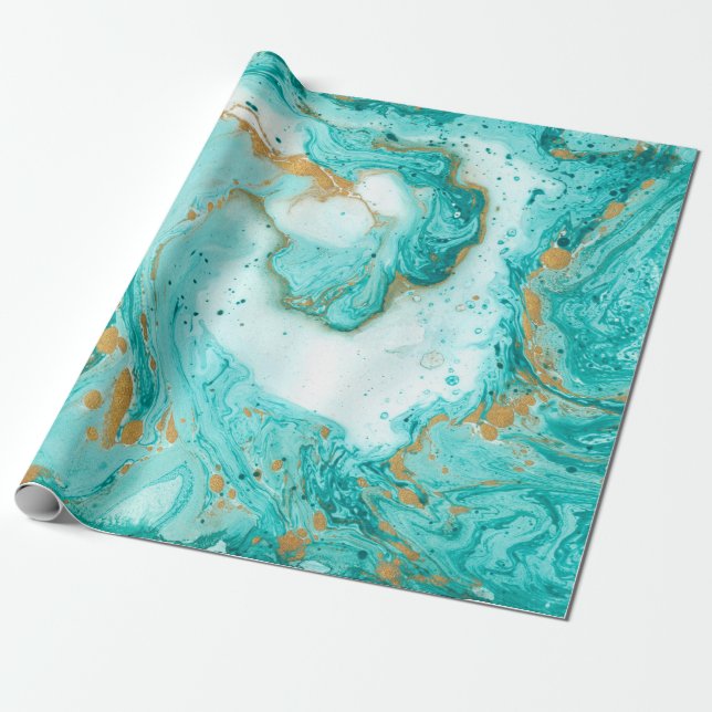 Dekorativ marmor struktur. Abstraktens målning. Tu Presentpapper (Utrullad)