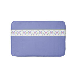 Dekorativ Mauve Grönt White and Rosa Accented Badrumsmatta