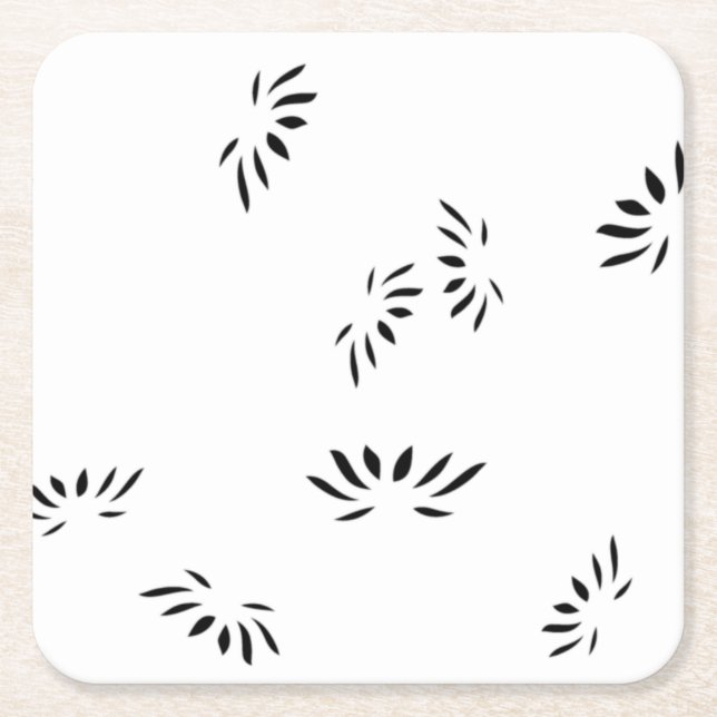 Dekorativ, mjuk persikofärgad pappersunderlägg underlägg papper kvadrat (Framsidan)