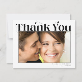 Dekorativ modern Bröllop, vi gör ID887 Tack Kort