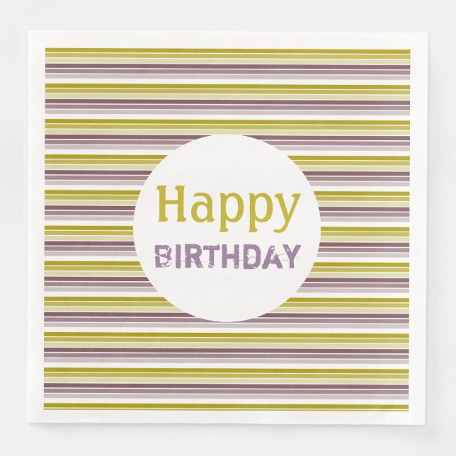 Dekorativ modern Rand Pappersservett (Framsida)