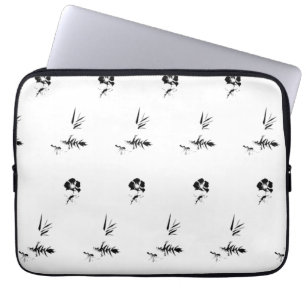 Dekorativ, Mörk Grått, kol Electronics Bag Laptop Fodral
