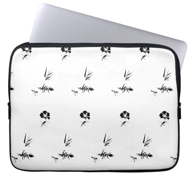 Dekorativ, Mörk Grått, kol Electronics Bag Laptop Fodral (Framsidan)