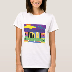 Dekorativ och djärv maximalistisk design för artis t shirt