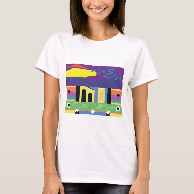 Dekorativ och djärv maximalistisk design för artis t shirt (Framsida)