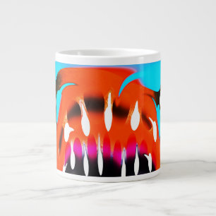 Dekorativ orange jumbo mugg