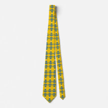 Dekorativ Ornate Damask Rand Tie