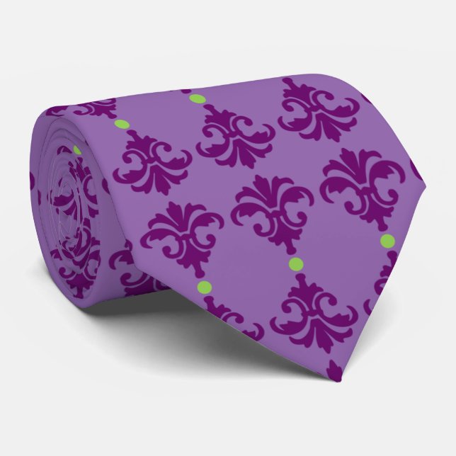 Dekorativ Ornate Damask Rand Tie Slips (Rullad)
