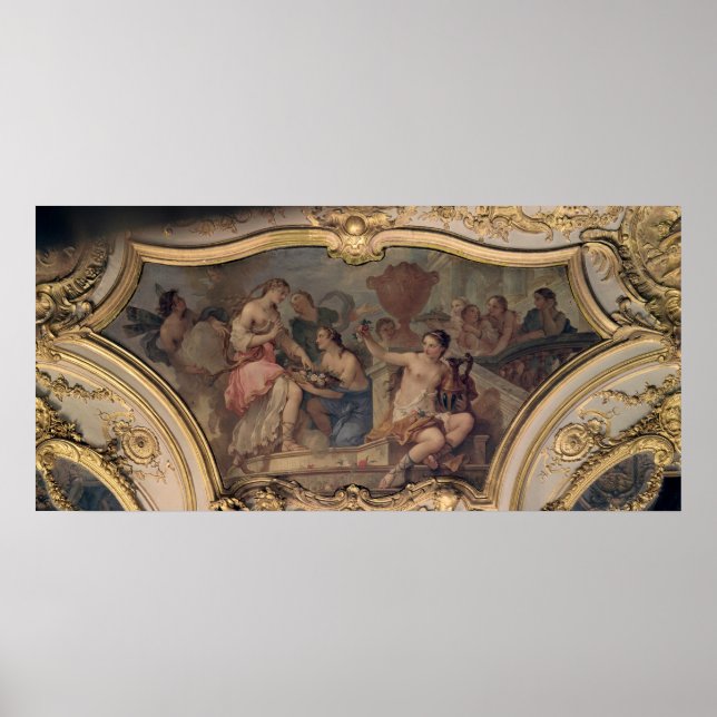 Dekorativ panel från Oval Salon Poster (Framsidan)