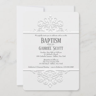 Dekorativ panelinbjudan inbjudningar