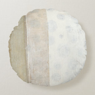 Dekorativ panelmålning i Färgerna Neutralt Rund Kudde
