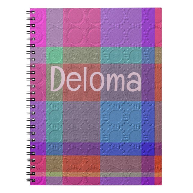 Dekorativ Plaid Anteckningsbok (Framsidan)