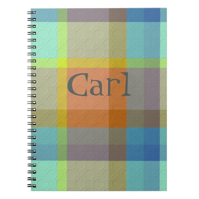 Dekorativ Plaid Anteckningsbok (Framsidan)